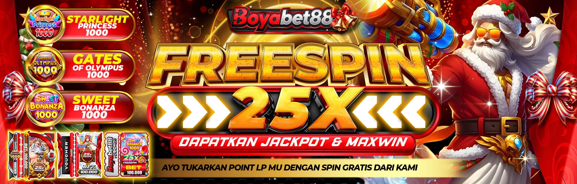 FREESPIN 25X BOYABET88