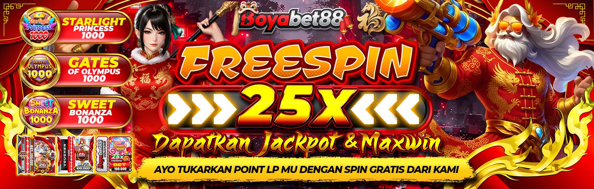 FREESPIN 25X BOYABET88
