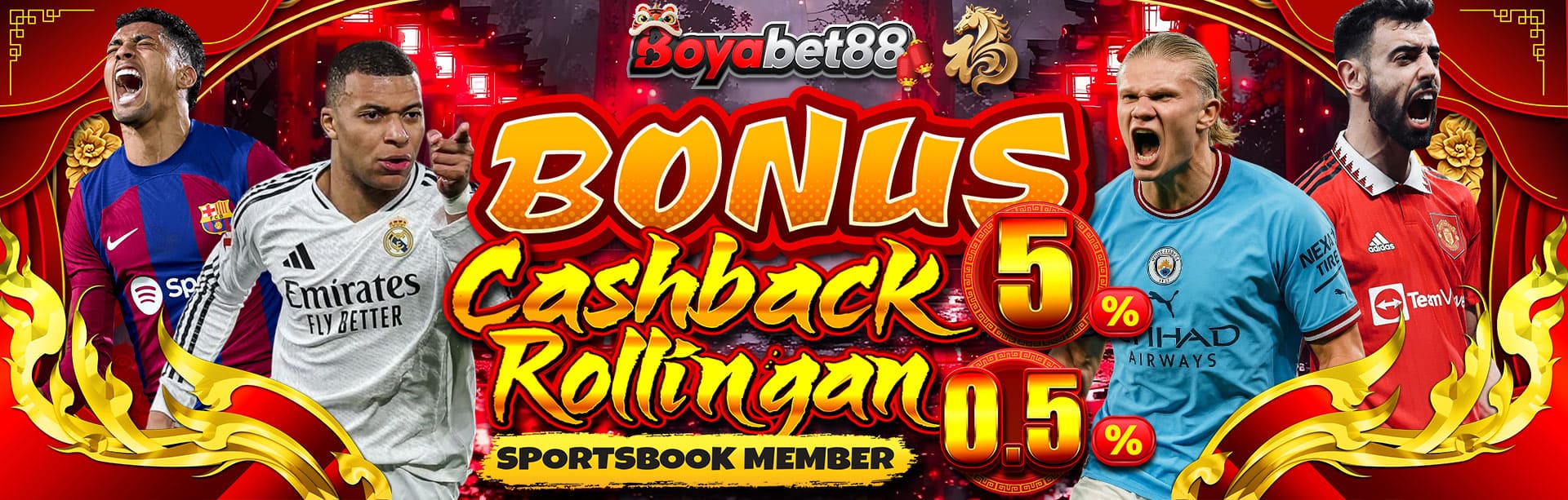*BONUS CASHBACK SPORTSBOOK	