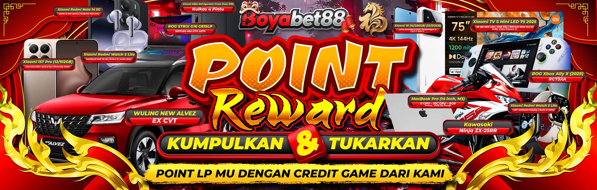 *POINT REWARD BOYABET88