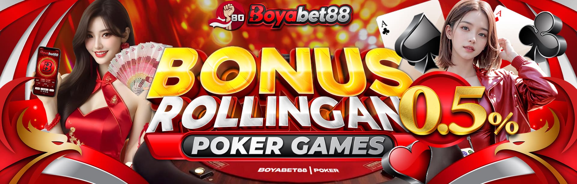 *BONUS MINGGUAN POKER	