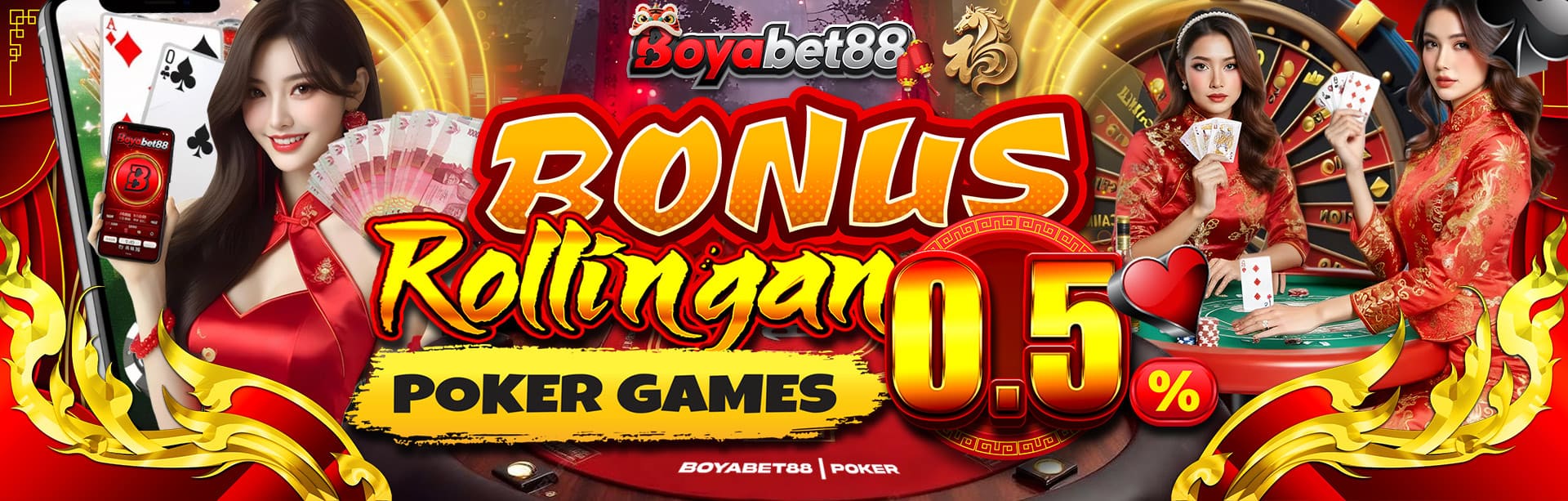 *BONUS MINGGUAN POKER	