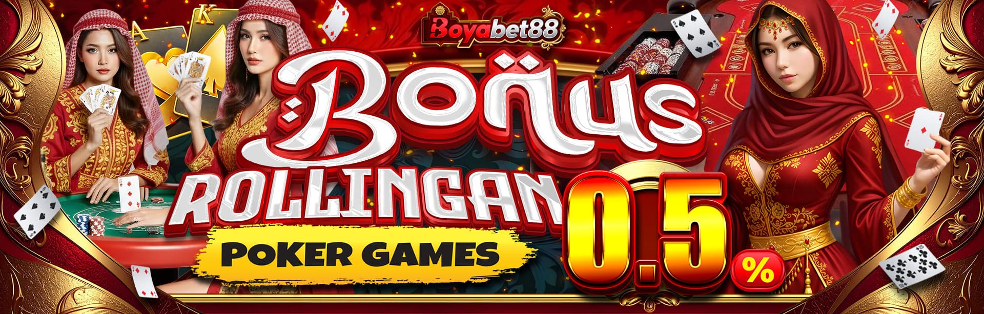 *BONUS MINGGUAN POKER	
