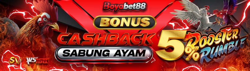 BONUS MINGGUAN SABUNG AYAM	