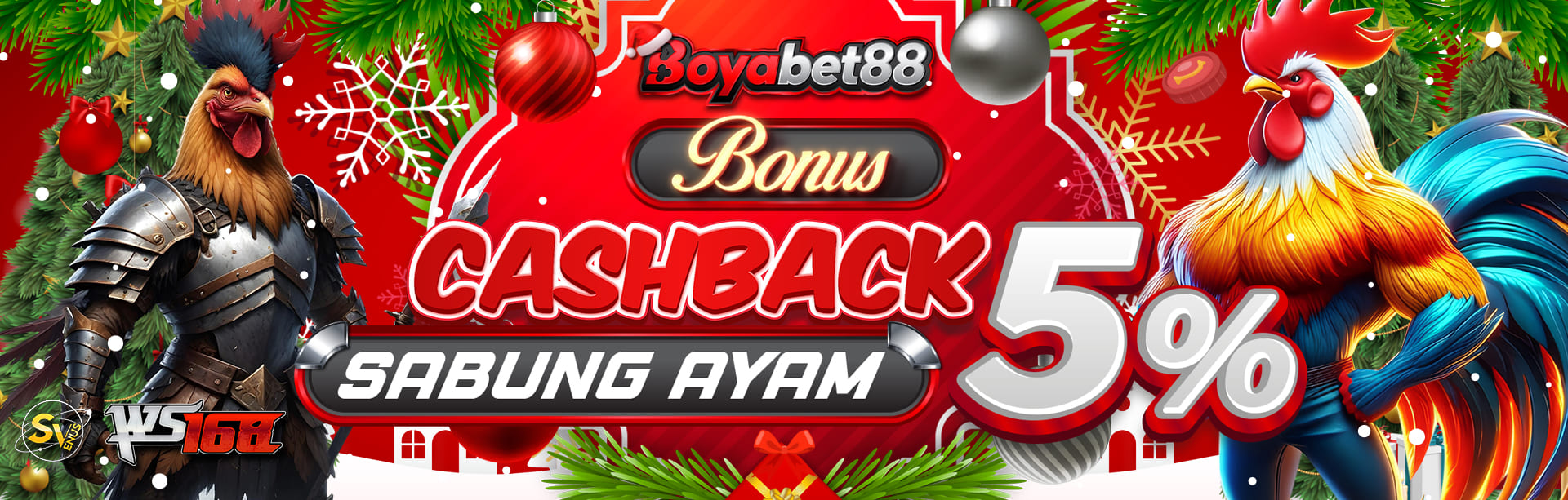 CHRISTMAS BONUS CASHBACK SABUNG AYAM	