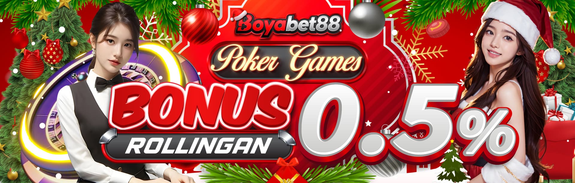 CHRISTMAS BONUS MINGGUAN POKER