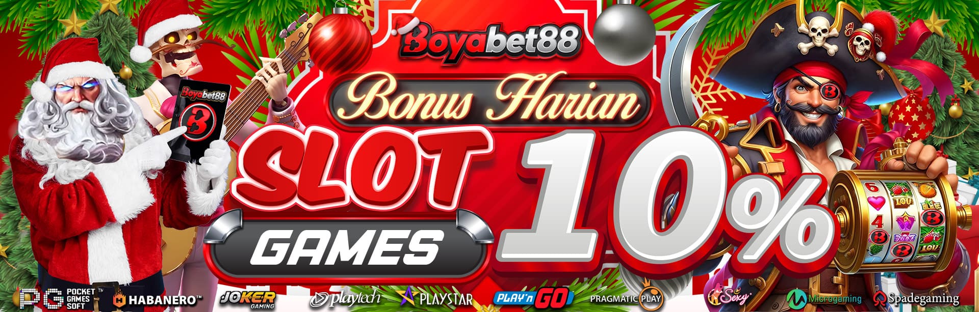 CHRISTMAS BONUS DEPOSIT HARIAN SLOT 10%