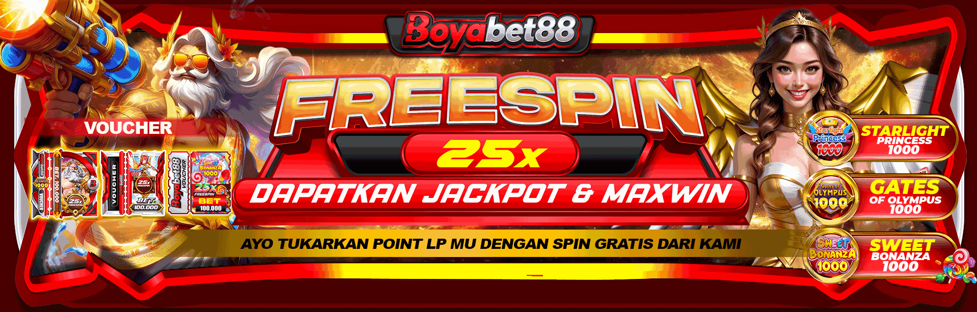 FREESPIN 25X BOYABET88
