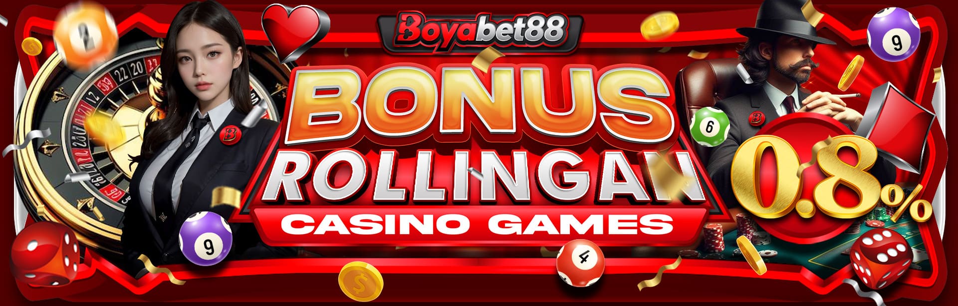*BONUS MINGGUAN LIVE CASINO	