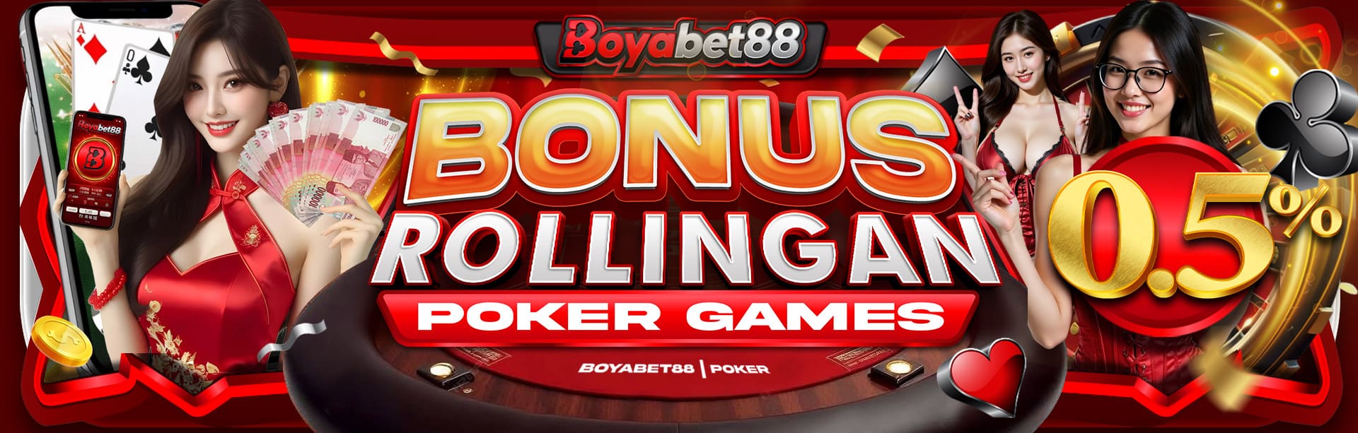 *BONUS MINGGUAN POKER	